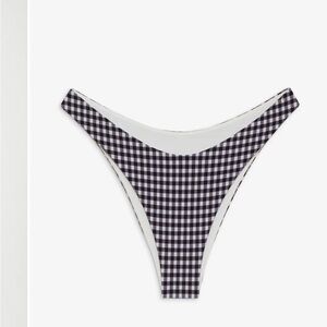 Frankie’s Bikinis Dove Gingham Bikini Bottom